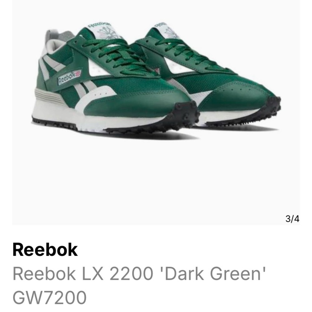 Reebok LX 2200 Dark Green Men's Shoes
